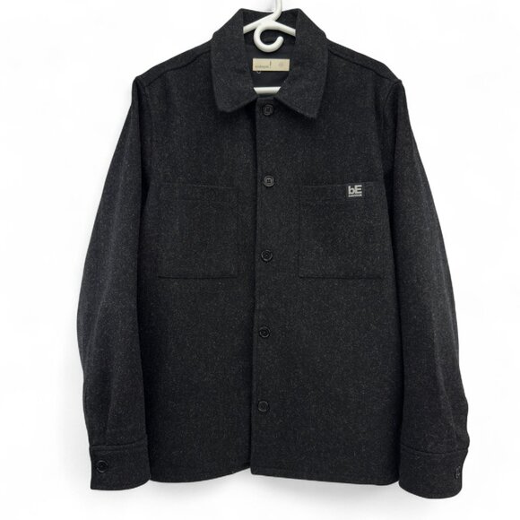 ECOLOGYST Slow Fashion Wool Harbour Coat Charcoal Grey Jacket Contemporary Sz M - Picture 3 of 10